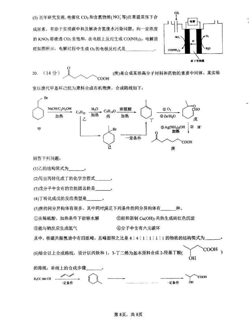 2023-2024学年广东省四校联考（二）化学试题(1)_2023年10月_0210月合集_2024届广东省四校联考高三上学期10月月考（中山市实验中学、东莞市第六高级中学、珠海市实验中学、河源高级中学）