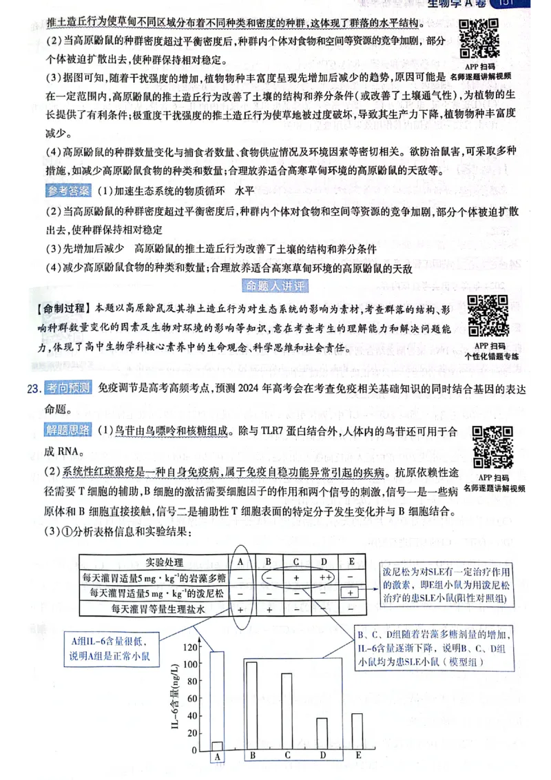 天星押题卷生物AB卷答案_2024高考押题卷_12024天星全系列_@@@天星临考押题密卷汇总重复_2024年tx高考临考押题密卷黑龙江专版_答案