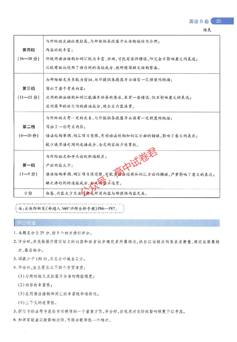 天星教育2024年高考临考预测押题密卷山东专版阅卷人750分考场评分标准_1_2024高考押题卷_12024天星全系列_@@@天星临考押题密卷汇总重复_2024年tx高考临考押题密卷山东专版