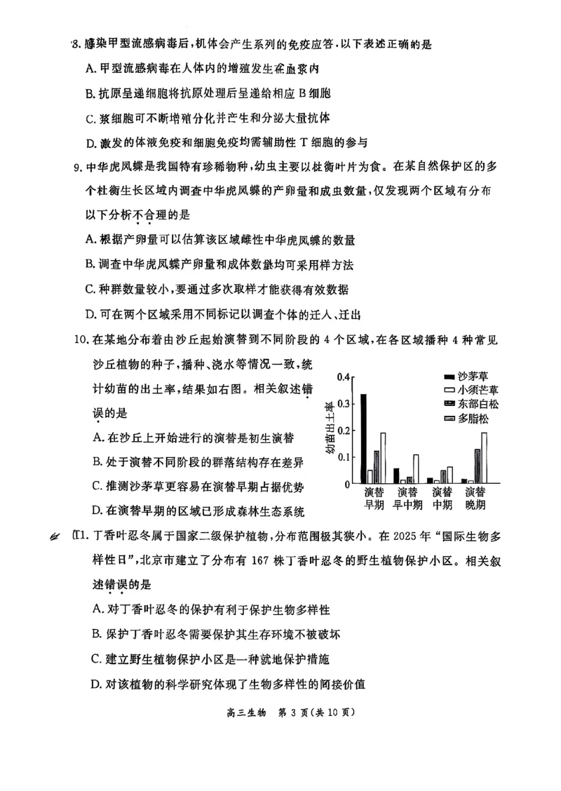 生物试题(1)_2026年1月_260115北京市东城区2025-2026学年高三上学期1月期末考试（全科）_北京市东城区2025-2026学年高三上学期期末考试生物