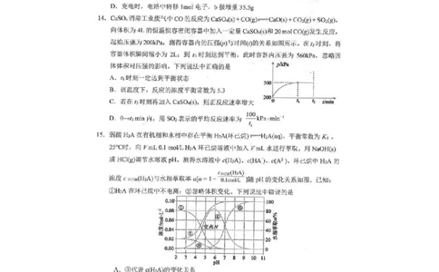 辽宁省沈阳市2025-2026学年高三教学质量监测（一）化学试题(1)_2026年1月_260115辽宁省沈阳市2026届高三教学质量检测（一）（沈阳一模）（全科）