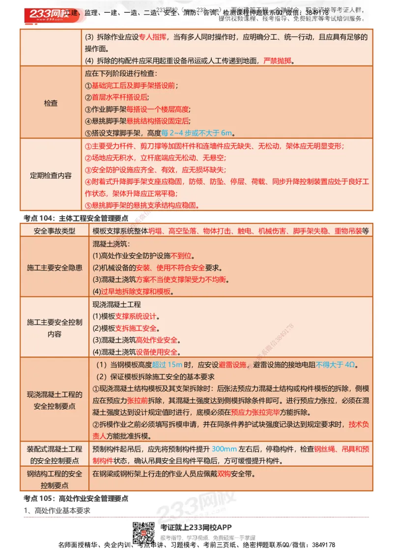 233-建筑-四色笔记（共53页）_2026年一级建造师_2026年一建建筑_2025年一建建筑SVIP_01-精华文档✿电子教材✿历年真题_53-建筑《模考大赛试卷+四色笔记》233