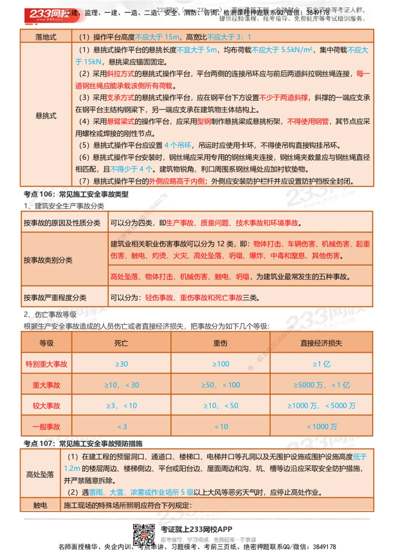 233-建筑-四色笔记（共53页）_2026年一级建造师_2026年一建建筑_2025年一建建筑SVIP_01-精华文档✿电子教材✿历年真题_53-建筑《模考大赛试卷+四色笔记》233