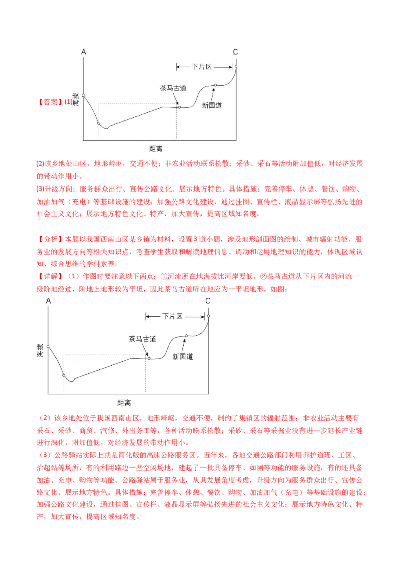 专题10城市和乡村-十年（2014-2023）高考地理真题分项汇编（解析卷）_近10年高考真题汇编（必刷）_十年（2014-2024）高考地理真题分项汇编（全国通用）