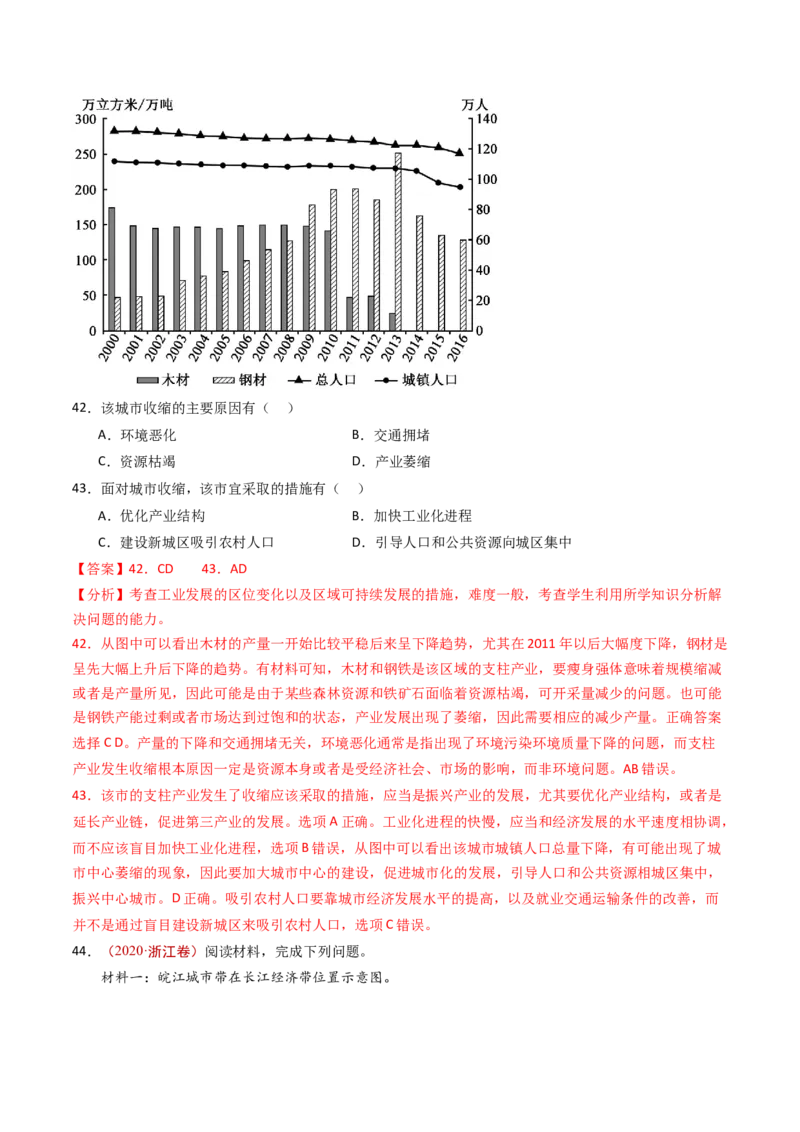 专题10城市和乡村-十年（2014-2023）高考地理真题分项汇编（解析卷）_近10年高考真题汇编（必刷）_十年（2014-2024）高考地理真题分项汇编（全国通用）
