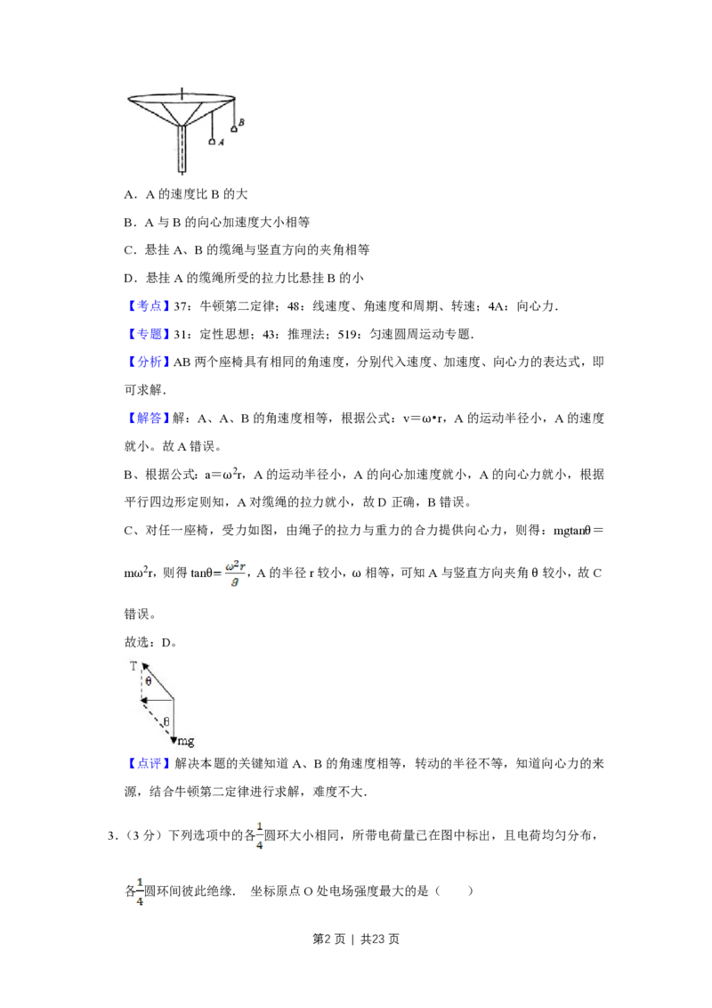2013年高考物理试卷（江苏）（解析卷）_物理历年高考真题_新&middot;PDF版2008-2025&middot;高考物理真题_物理（按试卷类型分类）2008-2025_自主命题卷&middot;物理（2008-2025）_江苏自主命题&middot;物理（2008-2025）