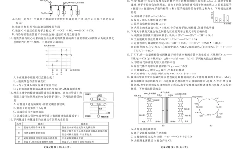广东2024届衡水金卷新高三开学考（8月百校开学联考）化学(1)_2023年8月_028月合集_2024届广东衡水金卷新高三开学考（8月百校开学联考）