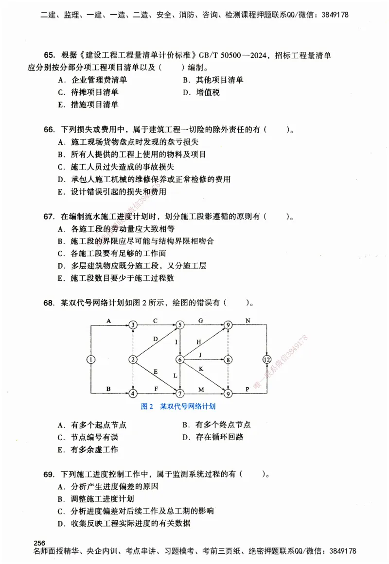 JGS-管理-官方习题_2026二建全科_2026二级建造师（持续更新）看这里_2026二建管理SVIP_01-精华文档✿电子教材✿历年真题_28-2026年二建管理-建工社-官方习题