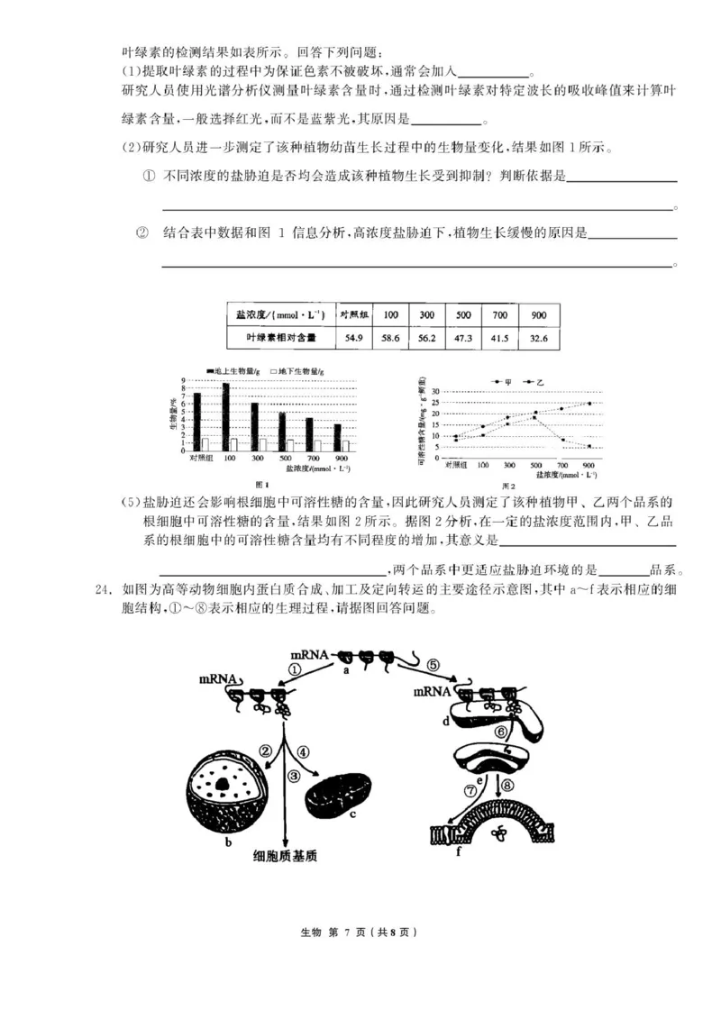 辽宁省名校联盟2025-2026学年高三上学期8月份联合考试生物试题_2025年8月_250821辽宁省名校联盟2025-2026学年高三上学期8月份联合考试