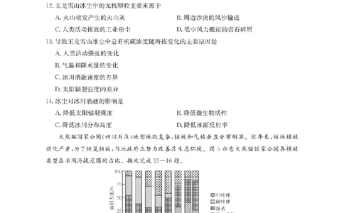 云南省2026届高三上学期1月百万大联考地理(1)_2026年1月_260129金太阳&middot;云南省2026届高三上学期1月百万大联考（全科）