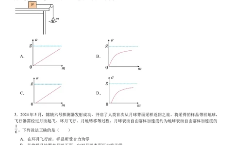 全国甲卷物理-试题-p_近10年高考真题汇编（必刷）_2024年高考真题_高考真题（截止6.29）_全国甲卷（8科）