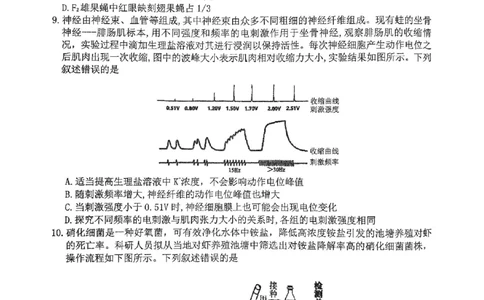 重庆市高2025届学业质量调研抽测（第三次）生物_2025年5月_250518重庆市高2025届学业质量调研抽测（第三次）（九龙坡三诊）（全科）