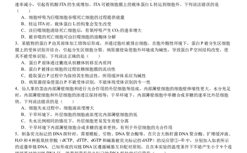 山东生物-试题-p_近10年高考真题汇编（必刷）_2024年高考真题_高考真题（截止6.29）_山东卷副科（6科全）