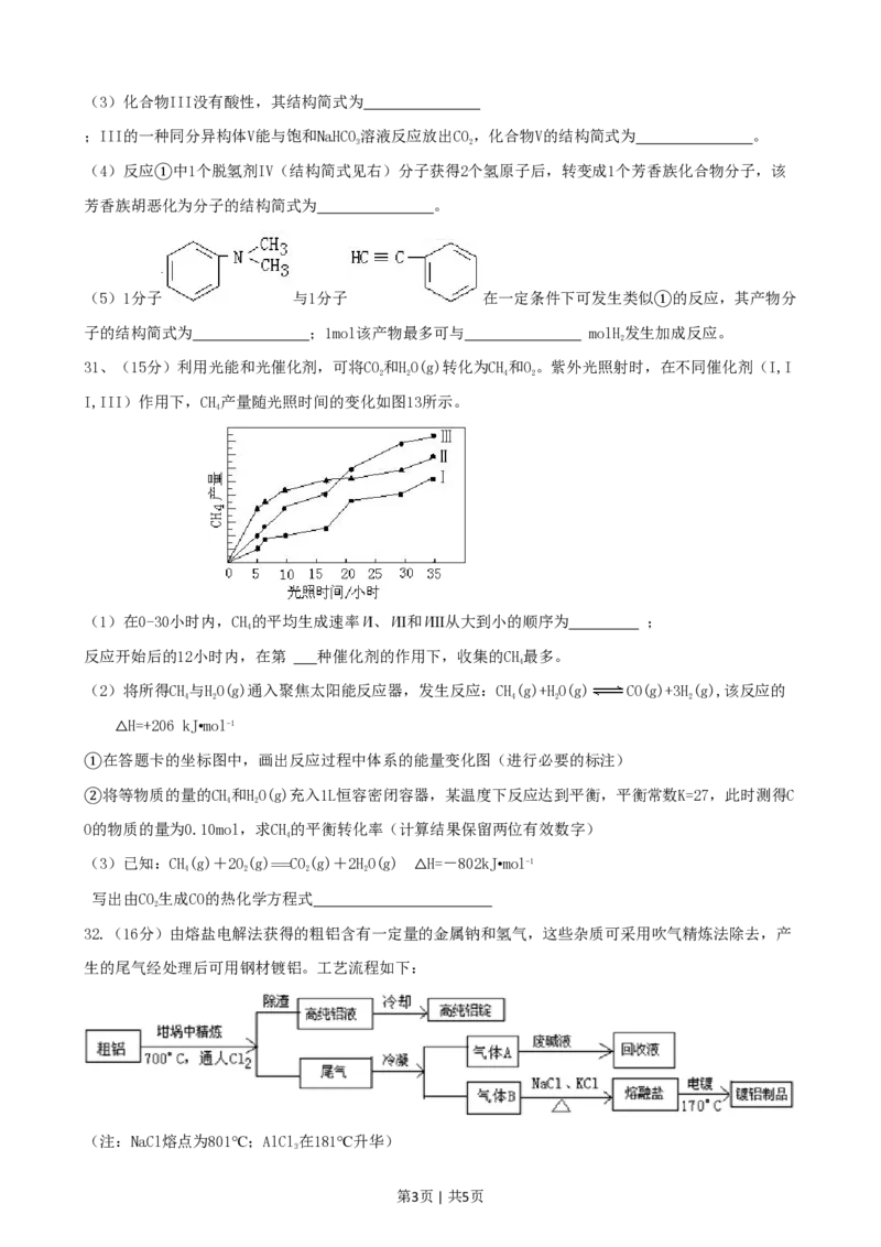 2011年高考化学试卷（广东）（空白卷）_化学历年高考真题_新&middot;PDF版2008-2025&middot;高考化学真题_化学（按年份分类）2008-2025_2011&middot;高考化学真题