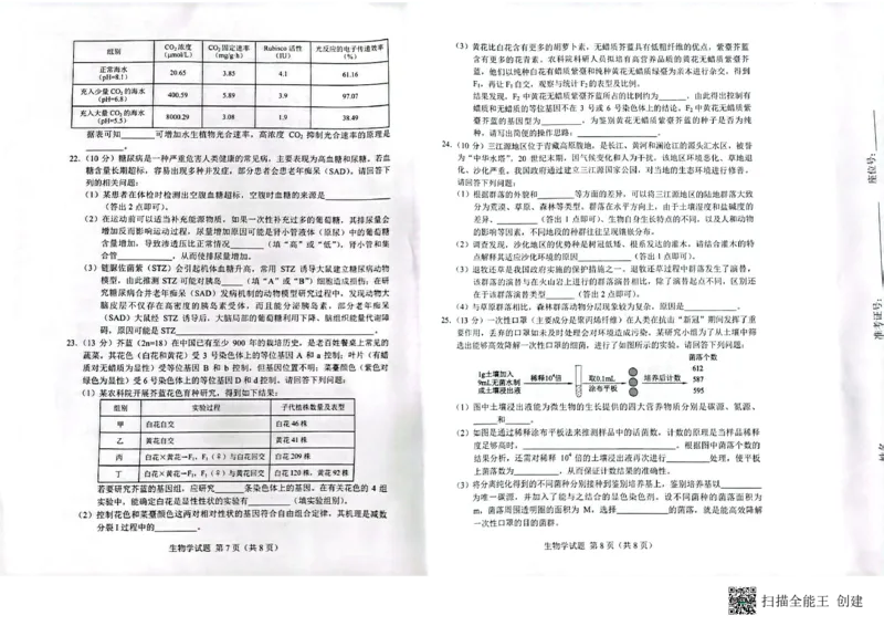 扫描全能王2023-09-1216.49_2023年9月_01每日更新_15号_2024届广西省邕衡金卷名校联盟南宁三中、柳州高中第一次适应性考试