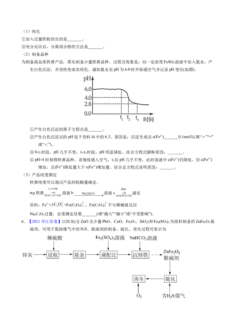 专题96工艺流程&mdash;&mdash;金属元素载体（原卷卷）_近10年高考真题汇编（必刷）_十年（2014-2024）高考化学真题分项汇编（全国通用）_十年（2014-2023）高考化学真题分项汇编（全国通用）