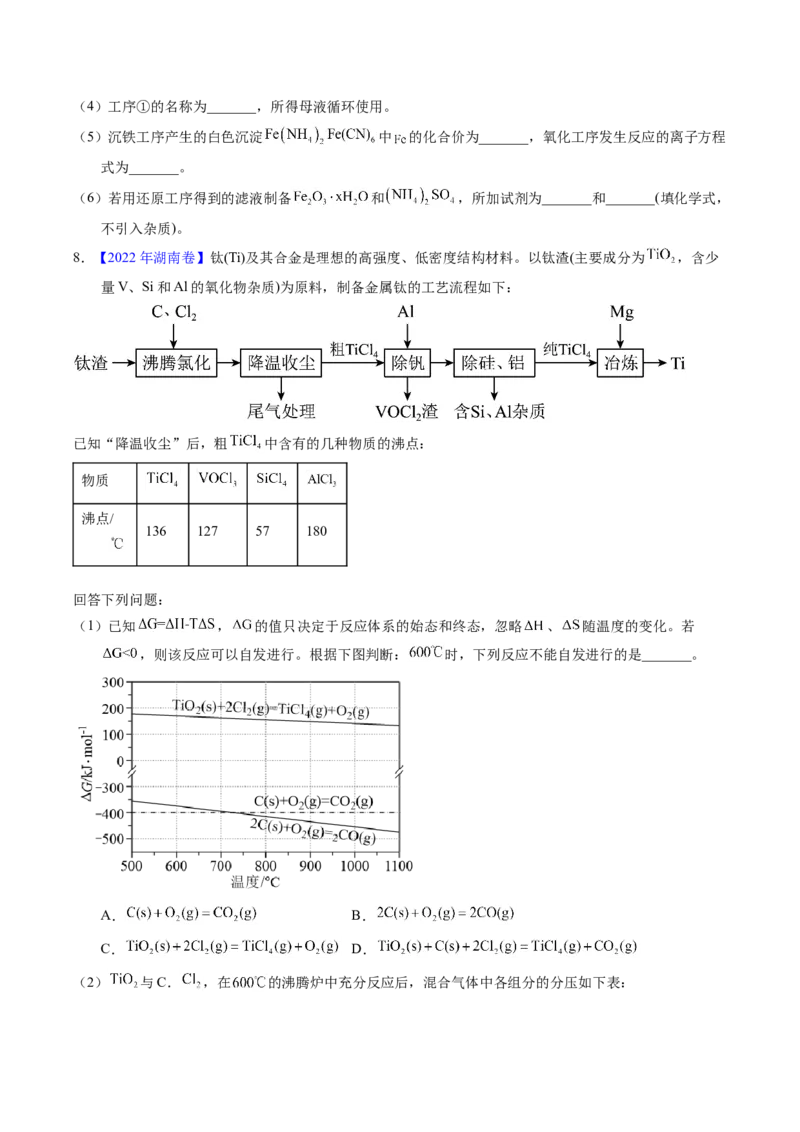 专题96工艺流程&mdash;&mdash;金属元素载体（原卷卷）_近10年高考真题汇编（必刷）_十年（2014-2024）高考化学真题分项汇编（全国通用）_十年（2014-2023）高考化学真题分项汇编（全国通用）