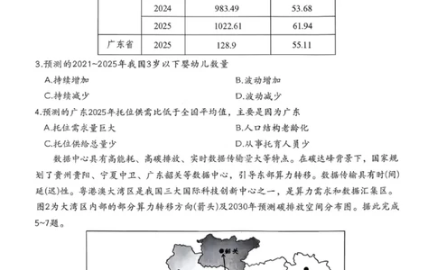 地理-四川省绵阳市2023级(2026届)高三第二次诊断考试（A卷）(1)_2026年1月_260124四川省绵阳市2023级(2026届)高三第二次诊断考试（A卷）（全科）