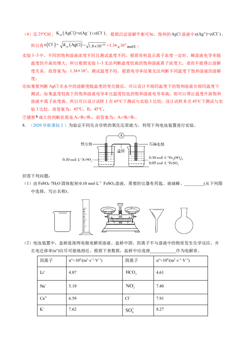 专题91性质原理探究性综合实验（解析卷）_近10年高考真题汇编（必刷）_十年（2014-2024）高考化学真题分项汇编（全国通用）_十年（2014-2023）高考化学真题分项汇编（全国通用）