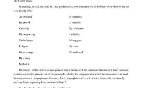 2016年12月四级真题（第一套）_英语四六级整合_英语四六级真题版本二此版为主此文件夹会持续更新_四级真题_1.四级真题+答案解析+听力音频(1989-2025)_2016年_2016年12月CET4_02、真题word版