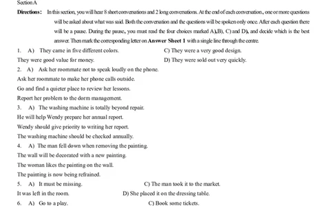 2014年6月年大学英语四级考试真题（二）_英语四六级整合_英语四六级真题版本二此版为主此文件夹会持续更新_四级真题_1.四级真题+答案解析+听力音频(1989-2025)_2014年_2014年06月CET4