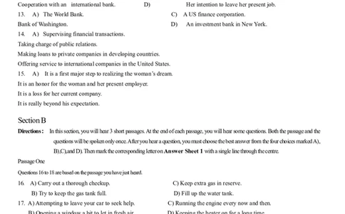 2014年6月年大学英语四级考试真题（二）_英语四六级整合_英语四六级真题版本二此版为主此文件夹会持续更新_四级真题_1.四级真题+答案解析+听力音频(1989-2025)_2014年_2014年06月CET4