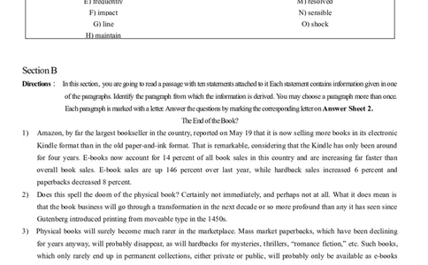 2014年6月年大学英语四级考试真题（二）_英语四六级整合_英语四六级真题版本二此版为主此文件夹会持续更新_四级真题_1.四级真题+答案解析+听力音频(1989-2025)_2014年_2014年06月CET4