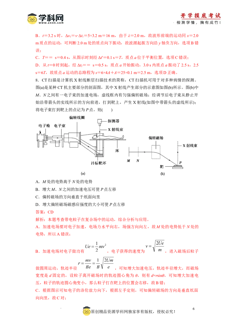 物理-2024届新高三开学摸底考试卷（天津专用）(解析版)_2024届新高三开学摸底考试卷_物理-2024届新高三开学摸底考试卷_物理-2024届新高三开学摸底考试卷（天津专用）