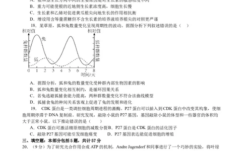 南京市高三2024届零模考前生物押题_2023年8月_01每日更新_22号_2024届江苏省南京市高三上学期零模考试考前押题_2024届江苏省南京市高三上学期零模考试考前押题生物