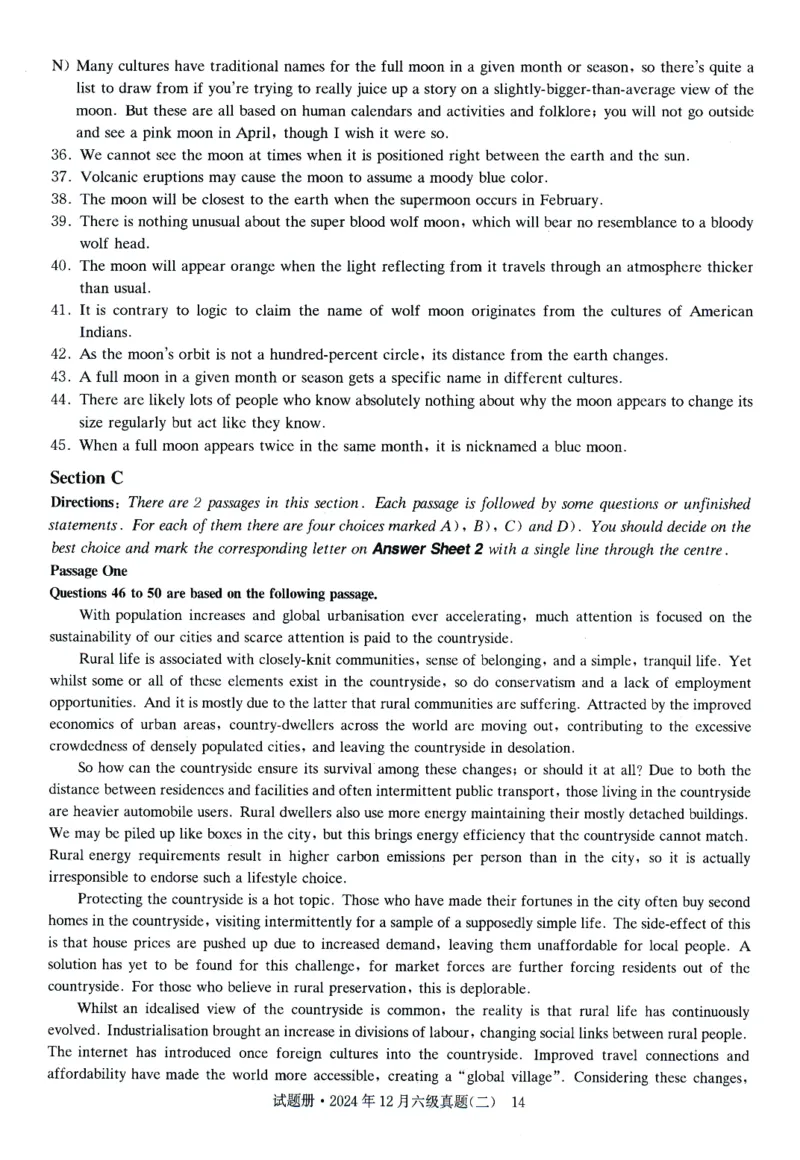 2024.12六级真题第2套_英语四六级整合_英语四六级真题版本一此版本可作为补充_大学英语CET6_X0_01-六级历年真题及答案解析+听力音频_2024年12月CET6题+解+音频新