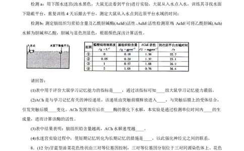 2013年高考生物试卷（福建）（空白卷）_生物历年高考真题_新&middot;PDF版2008-2025&middot;高考生物真题_生物（按年份分类）2008-2025_2013&middot;高考生物真题