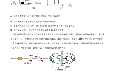 黑龙江省哈尔滨市第九中学2024-2025学年高三上学期期中考试生物Word版含答案_11月_241102黑龙江省哈尔滨市第九中学2024-2025学年高三上学期期中考试