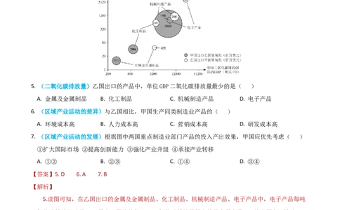 专题18资源、环境与国家安全-学易金卷：2023年高考真题和模拟题地理分项汇编（解析卷）_近10年高考真题汇编（必刷）_十年（2014-2024）高考地理真题分项汇编（全国通用）