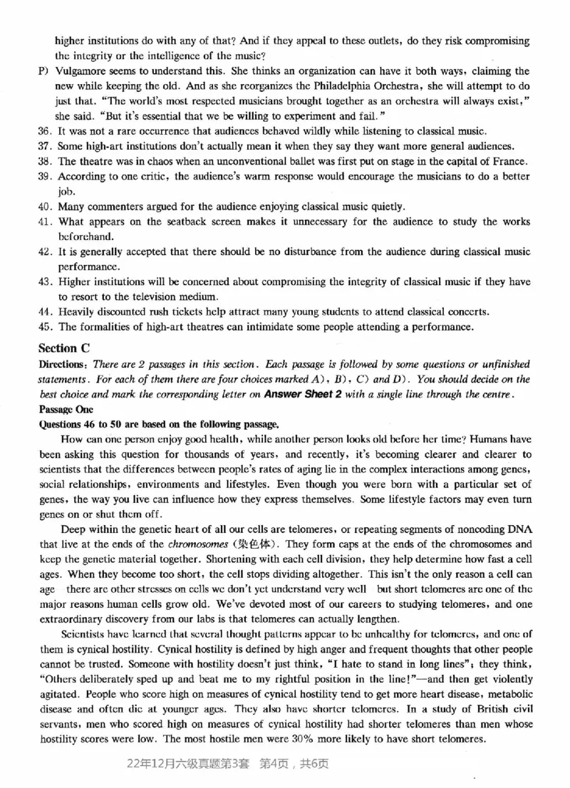 2022.12六级真题第3套_英语四六级整合_英语四六级真题版本二此版为主此文件夹会持续更新_六级真题_1.六级真题+答案解析+听力音频_2014年-2022年真题解析音频_2022年12月CET6