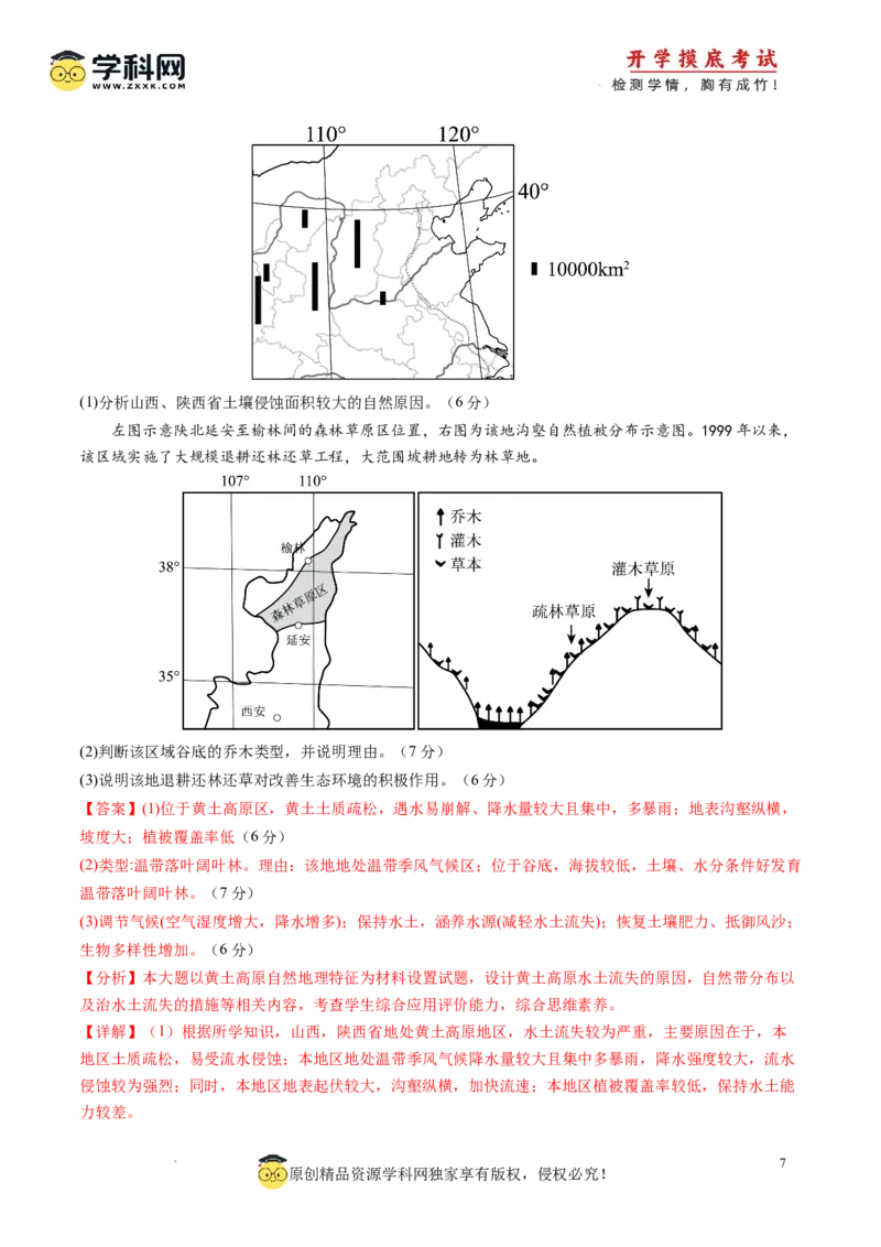 地理-2024届新高三开学摸底考试卷（天津专用）(解析版)_2024届新高三开学摸底考试卷_地理-2024届新高三开学摸底考试卷_地理-2024届新高三开学摸底考试卷（天津专用）_39426330