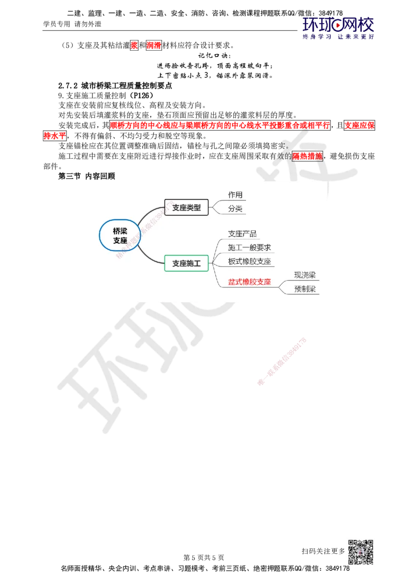 22.第22讲-23桥梁支座施工_2026年一级建造师_2026年一建市政_2025年一建市政SVIP_02-基础精讲✿高端面授✿深度强化_24-市政《考点精讲班》董雨佳、李莹、裴彪HQ推荐_李莹