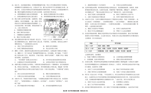 宁夏银川一中2024届高三上学期第一次月考文综(1)_2023年8月_028月合集_2024届宁夏银川一中高三上学期第一次月考