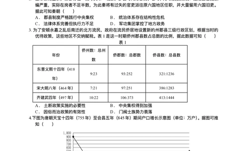 绵阳南山中学实验学校2025-2026学年高三上学期1月月考历史试题含答案(1)_2026年1月_260116四川省绵阳南山中学实验学校2025-2026学年高三上学期1月月考