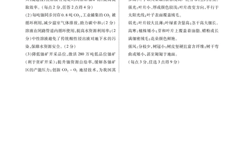 高三地理B版答案（2026届高三年级9月份联考）_2025年9月_250905衡水金卷四省（四川，云南）高三联考9月联考（全科）_地理B版