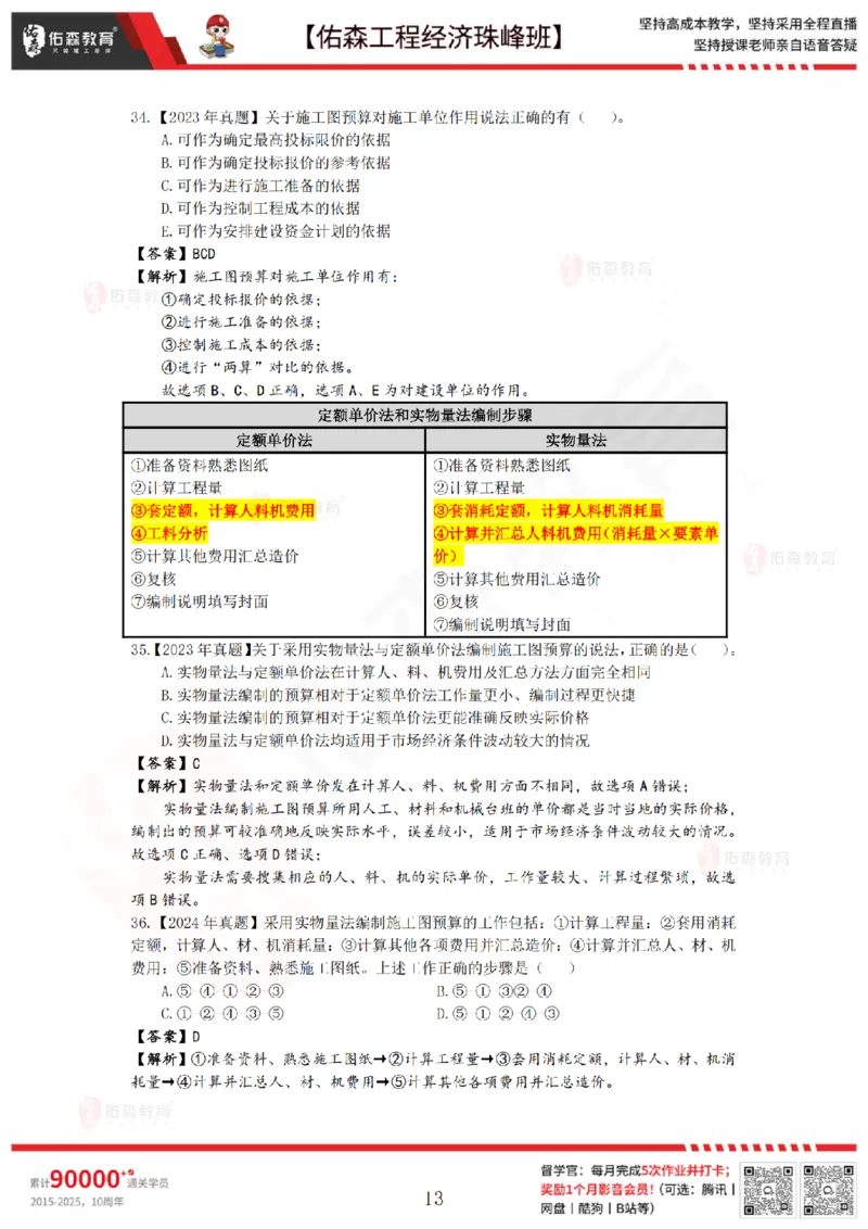 4月24日佑森工程经济珠峰班VIP作业答案_2026年一级建造师_2026年一建经济_2025年一建经济SVIP_02-基础精讲✿高端面授✿深度强化_35-经济《珠峰直播班》叶翼虎YS