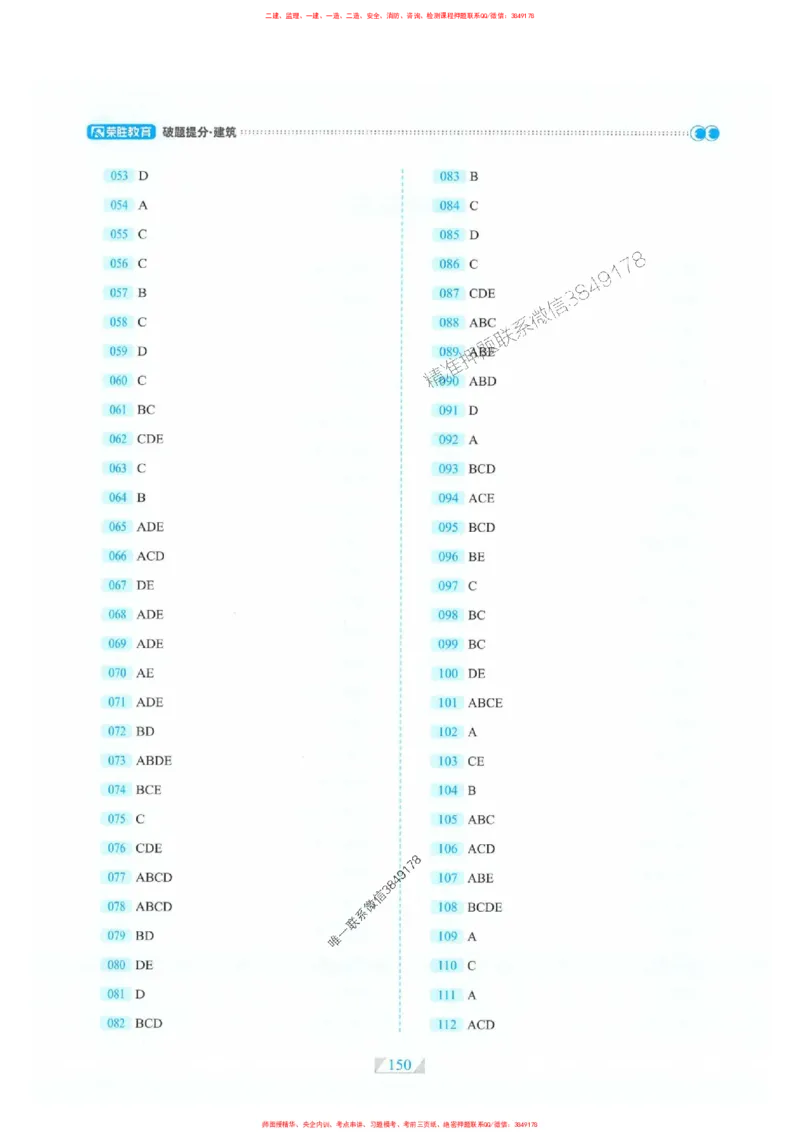 25一建建筑-RS破题提分合集推荐_2026年一级建造师_2026年一建建筑_2025年一建建筑SVIP_01-精华文档✿电子教材✿历年真题_57-建筑《破题提分合集》RS推荐