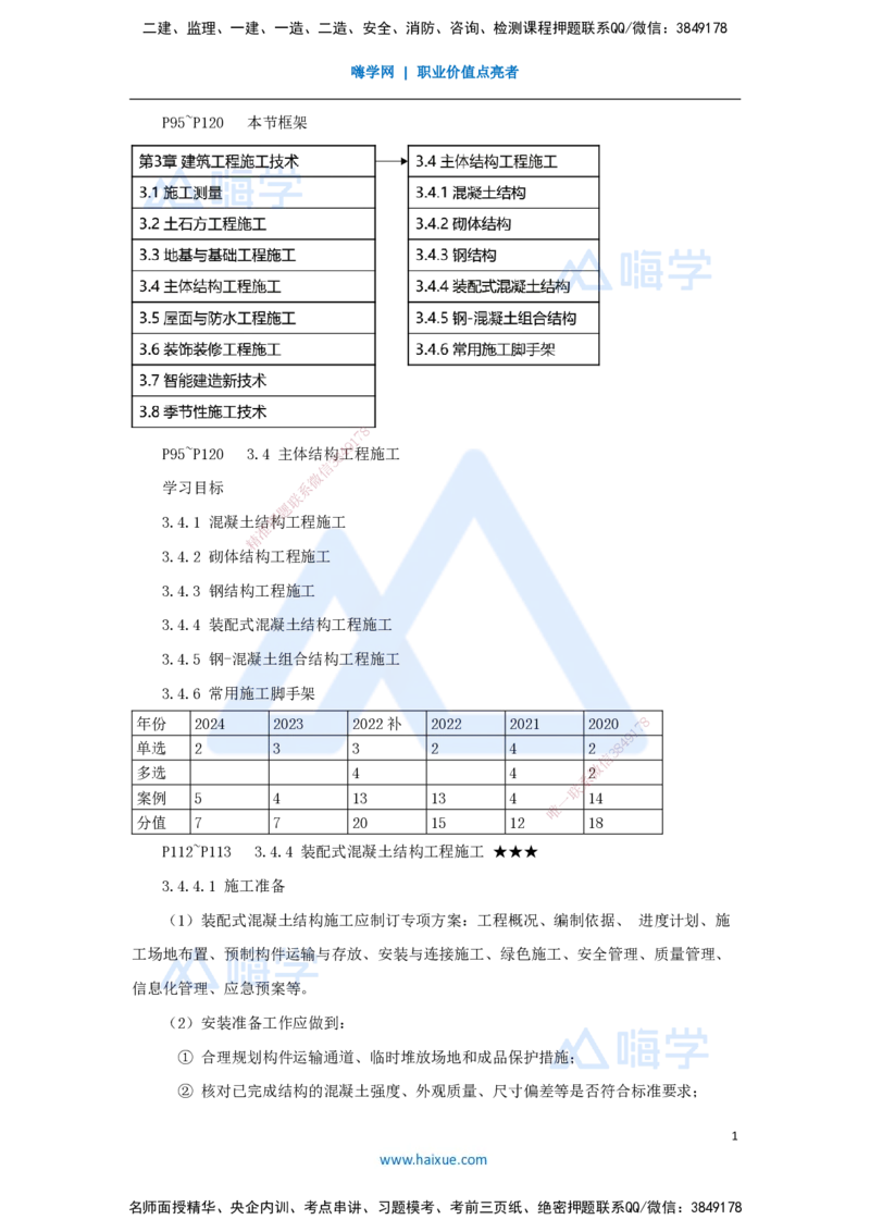 25.2025臧雪志-3D实景通关-第3章施工技术3.4主体结构-5装配式_2026年一级建造师_2026年一建建筑_2025年一建建筑SVIP_02-基础精讲✿高端面授✿深度强化_讲义