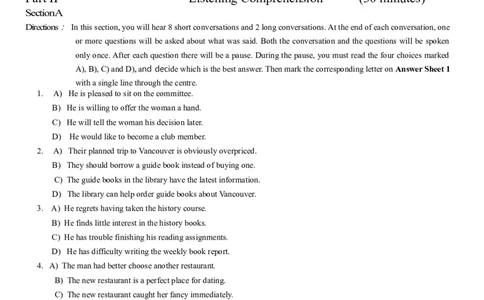 2015年6月大学英语四级真题（二）_英语四六级整合_英语四六级真题版本二此版为主此文件夹会持续更新_四级真题_1.四级真题+答案解析+听力音频(1989-2025)_2015年_2015年06月CET4