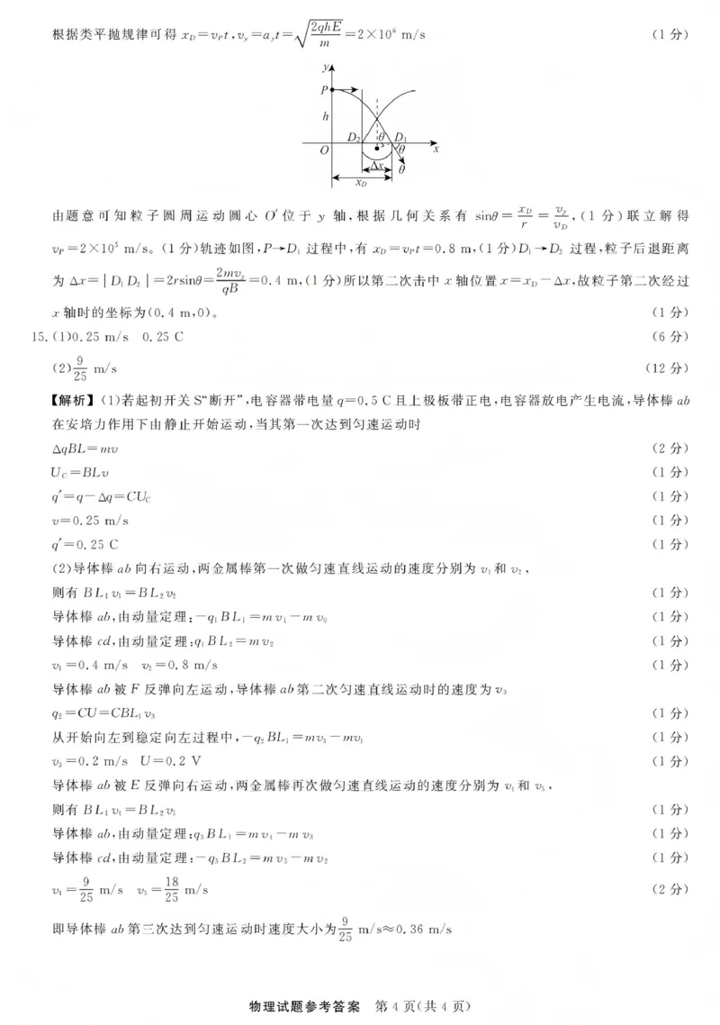 江西创智协作体2026年元月高三联合调研考试物理答案(1)_2026年1月_260116江西创智协作体2026年元月高三联合调研考试