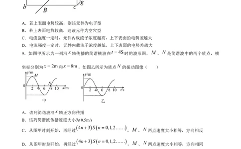 湖北省武汉外国语学校2024-2025学年高三上学期10月考试物理试题Word版含解析_11月_241103湖北省武汉外国语学校2025届高三上学期10月月考