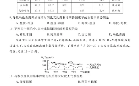 安徽省华师联盟2025-2026学年高三上学期1月质量检测地理试卷+答案(1)_2026年1月_260117安徽省华师联盟2025-2026学年高三上学期1月质量检测（全科）