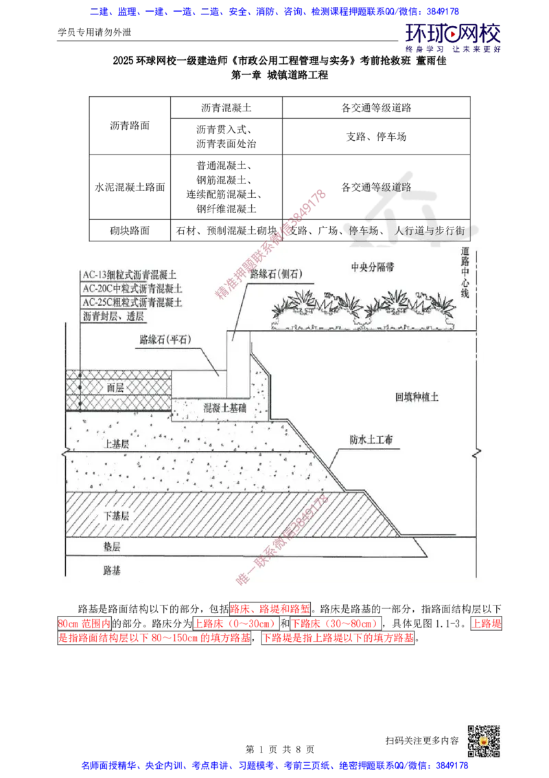 Removed_02.（董雨佳）25年-一建市政-抢救班2-道路工程（1）_2026年一级建造师_2026年一建市政_2025年一建市政SVIP_04-冲刺串讲✿考点强化✿小灶集训