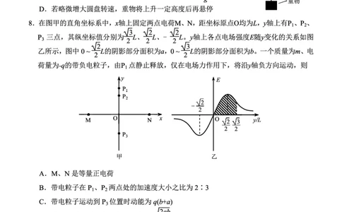 2024届福建省泉州市高中毕业班质量检测（一）物理_2023年8月_01每日更新_30号_2024届福建省泉州市高中毕业班质量检测（一）_福建卷2024届福建省泉州市高中毕业班质量检测（一）