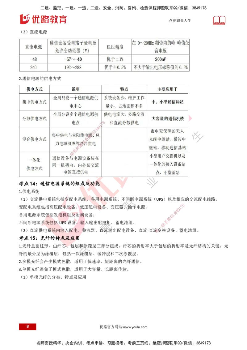 25一建《通信实务》预测金点打印版_2026年一级建造师_2026年一建通信_2025年一建通信SVIP_04-冲刺串讲✿考点强化✿小灶集训_18-通信《黄金预测金点》冯老师YL