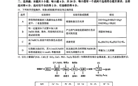 化学试题_2024年6月(1)_01按日期_01号_2024届山东省实验中学高三下学期5月高考模拟_2024届山东省实验中学高三下学期5月高考模拟化学